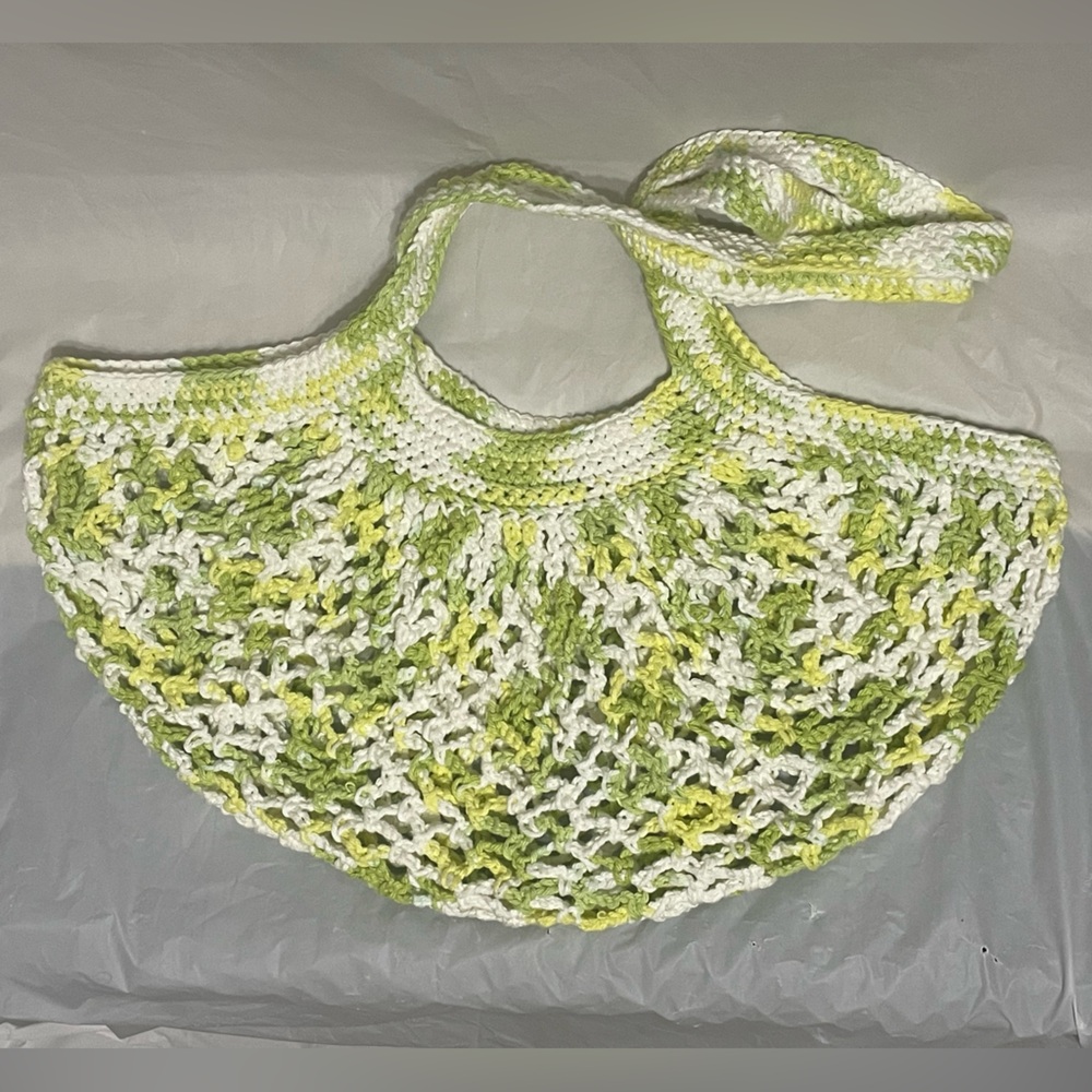 Crocheted Lemon Lime Mesh Variety Bag
